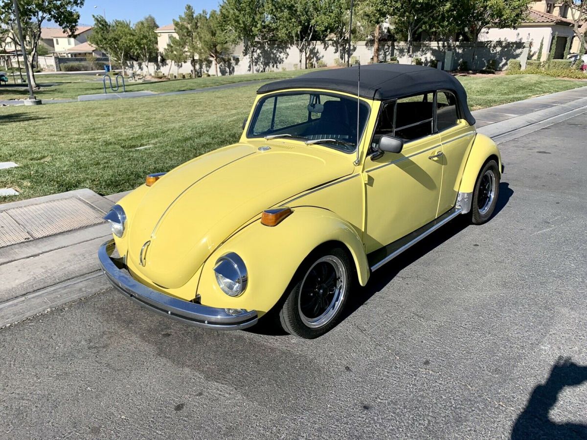 1971 volkswagen beetle 1.6 cabriolet convertible yellow rwd manual custom