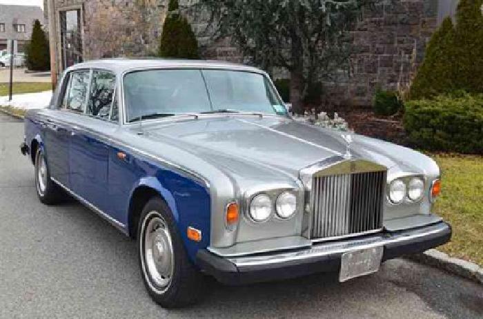 1978 silver over blue rolls-royce silver shadow ii in astoria, ny