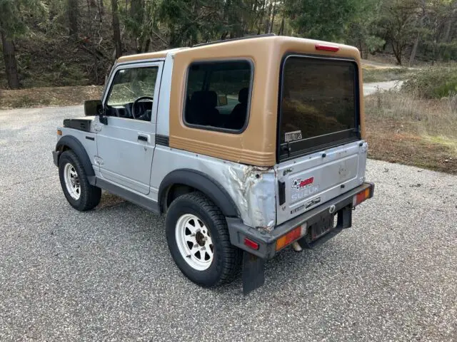 1987 suzuki samurai convertible grey 4wd manual