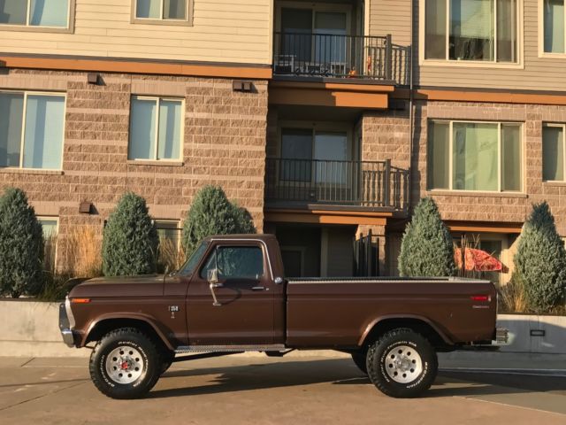 1973 ford f250 4x4 ranger xlt hi boy v-8 428 cobra jet engine worldwide auction