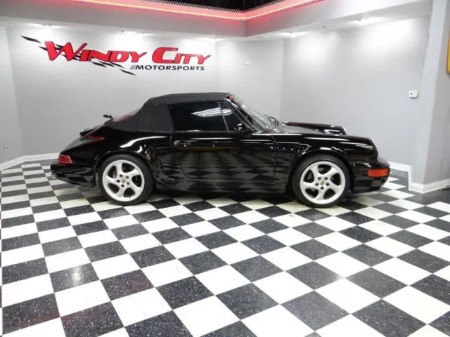 porsche 911 964 carrera 2 cabriolet 5-speed leather turbo wheels california car!