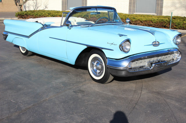 1957 oldsmobile starfire 98 convertible j2 tri-power