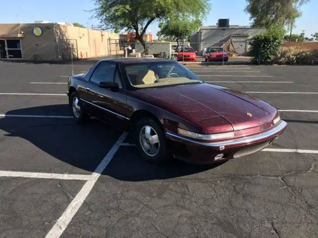 1990 buick reatta burgundy 2-door coupe. 45k miles - arizona car