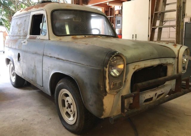59 ford anglia pie wagon- barn find- project- hot rod-street rod-rat rod-gasser