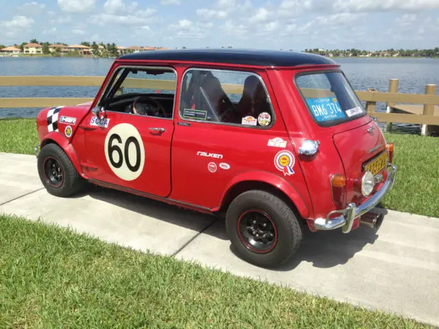 austin - morris mini cooper 1962 mk-i red with black roof