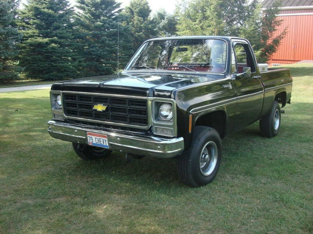 1979 chevrolet k10- scottsdale-4x4 - 350 v8-auto- short bed