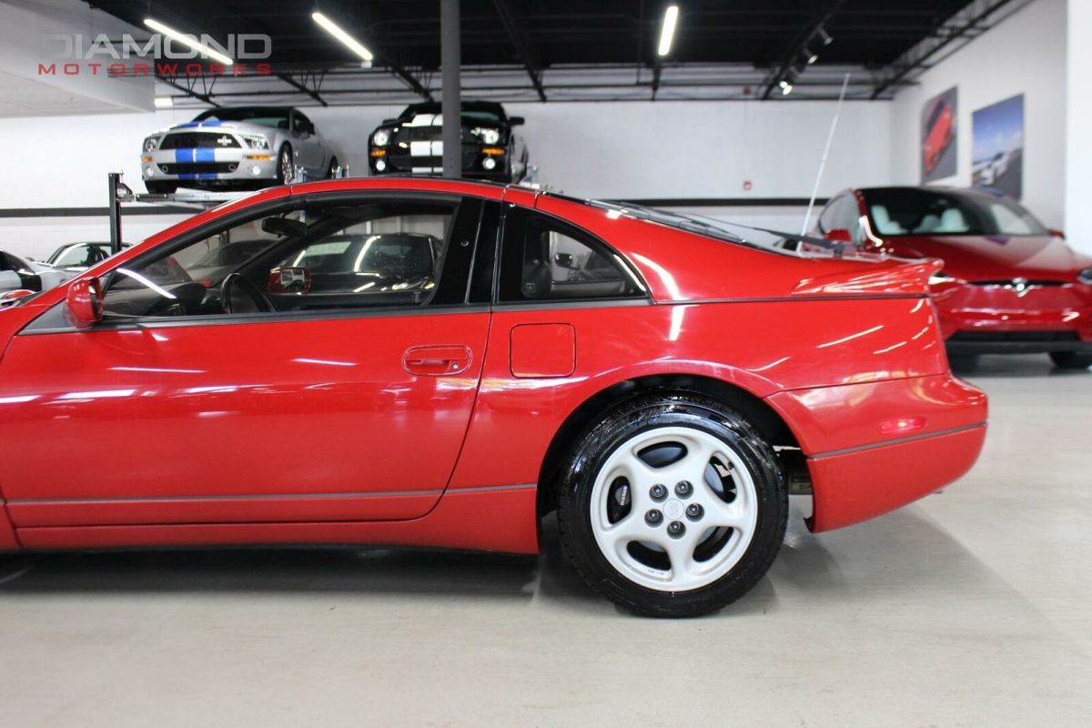 1990 nissan 300zx turbo 42923 miles aztec red hatchback 3.0l tt v6 double overhe