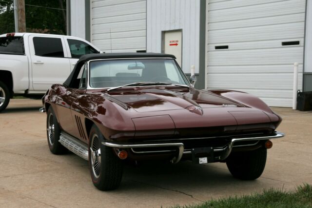 1965 corvette 1 of 771 l84 375hp fuelie 2 tops side exhaust, knock offs teak
