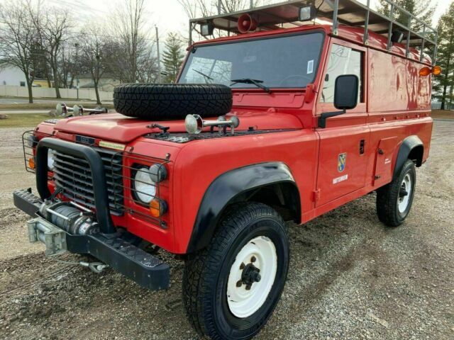 1989 land rover defender suv red 4wd manual