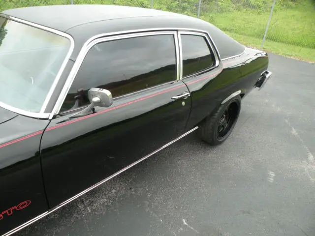 1973 pontiac ventura custom gto clone, black, shaker hood, auto, factory air car