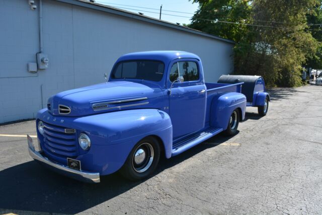 1950 ford f100 f1 11,815 miles blue truck 350 cid v8 automatic