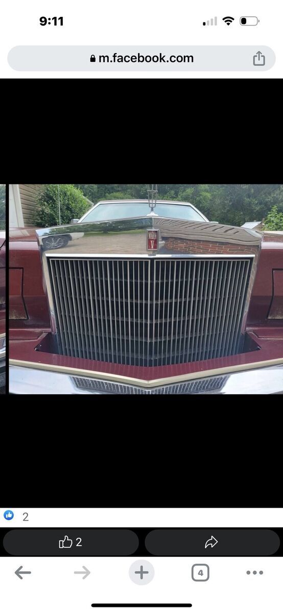 1977 lincoln mark v coupe red rwd automatic mark 5