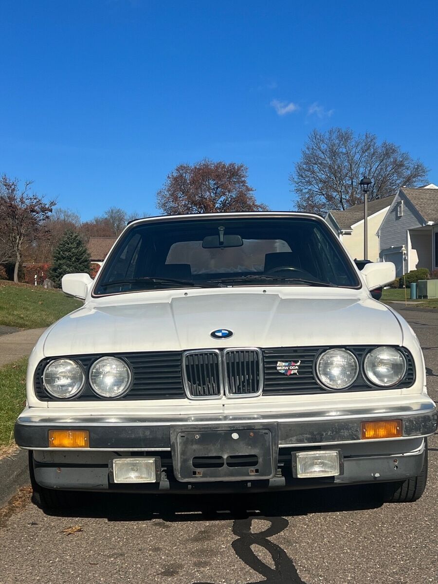 1987 bmw 3-series convertible white rwd automatic i automatic