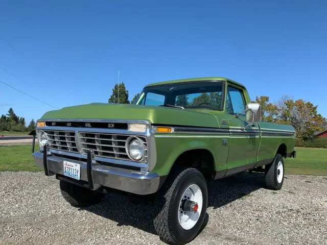 1975 ford f-250 custom factory high-boy 4x4 49k. original miles rust free!