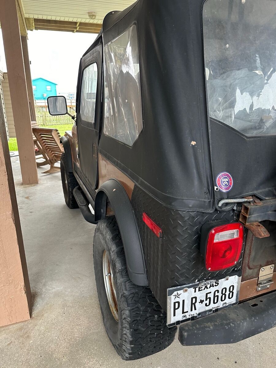 1980 jeep cj-7 brown renegade