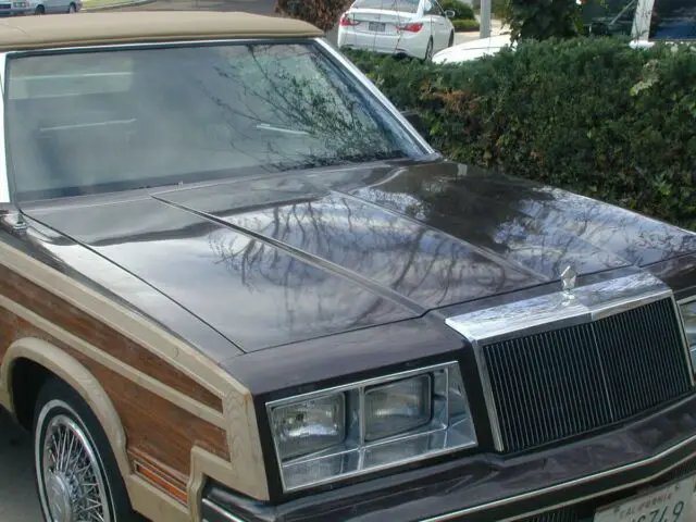 1983 chrysler mark cross edition lebaron woody convertible classic k-car