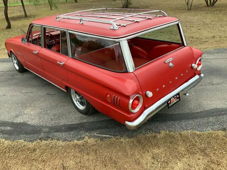 1963 ford falcon squire super deluxe 17640 miles international harvester red sta