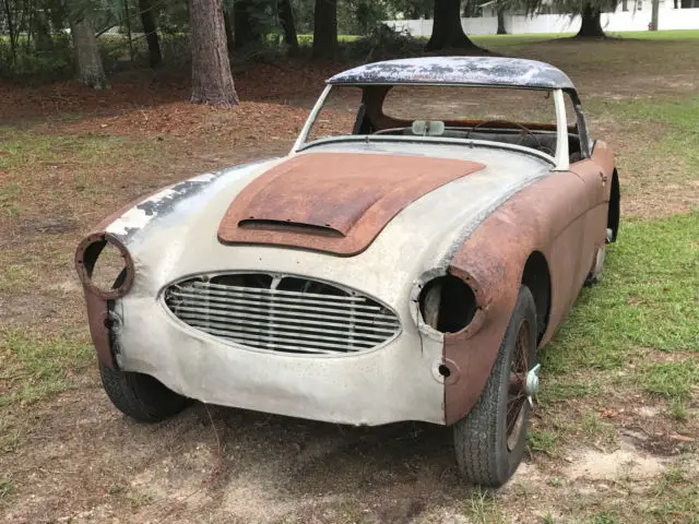 1960 austin healey 3000, project car that runs and has very little rust, hardtop