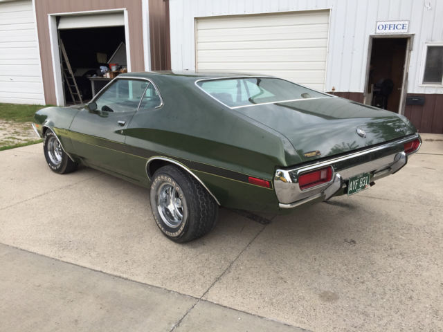 1972 ford gran torino sport, unrestored, barn find, walt kowalski, muscle car