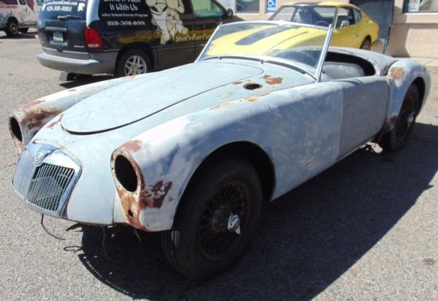 1956 mga wire wheel 1500 roadster-solid rustfree mostly there project-disc brake
