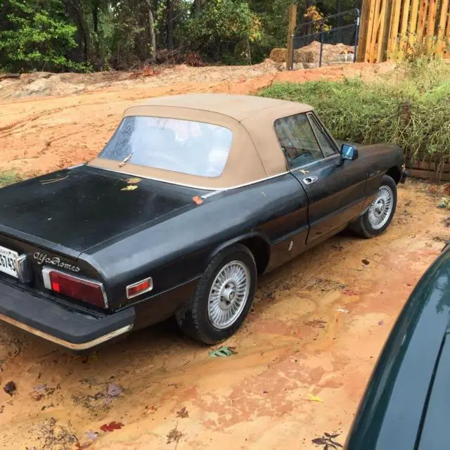 1978 alfa romeo spider veloce convertible 2-door 2.0l black convertable webers
