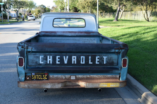 1963 chevrolet chevy c10 custom fleet side pick up truck original patina