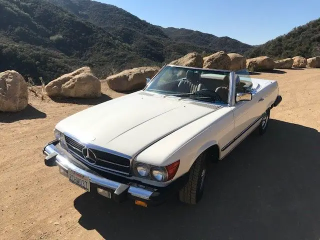 stunning white 1985 mercedes benz 380sl 56k miles