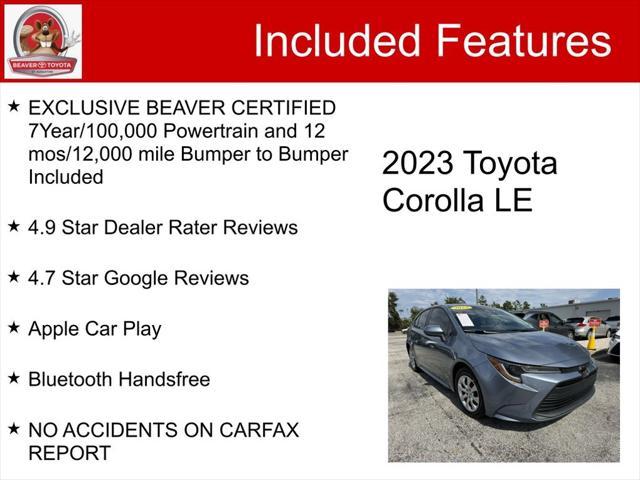 2023 toyota corolla le