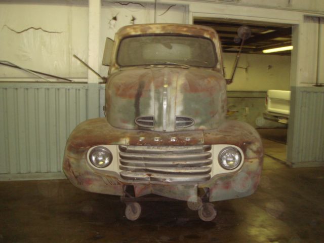 1948 ford cab over hot rat rod custom roll back drag race car hauler pickup scta