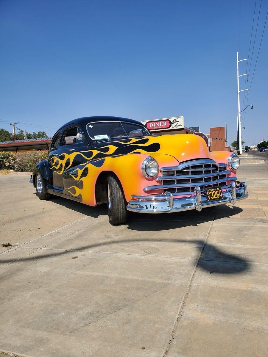 1948 pontiac streamliner black rwd automatic fastback