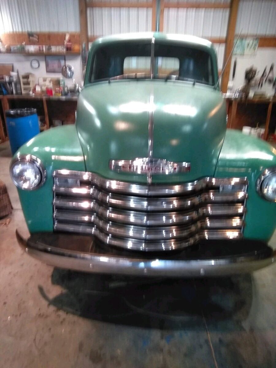 1952 chevrolet pickup pickup green rwd manual