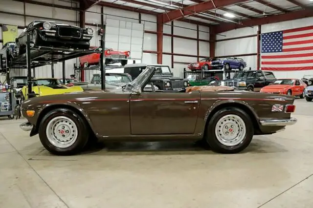 1973 triumph tr6 7353 miles sienna brown convertible 2.5l inline 6 4-speed manu