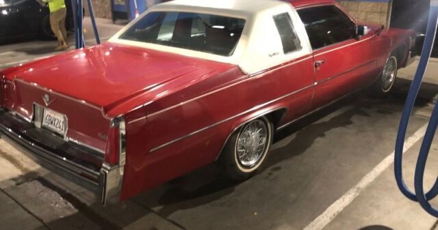 1977 cadillac deville coupe red rwd automatic