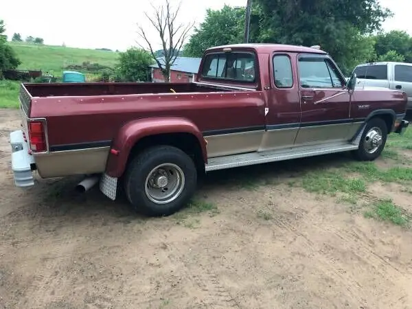 1993 dodge d-35 club cab 2wd dually pickup truck turbo 5.9l i6 12v rwd 106k mile