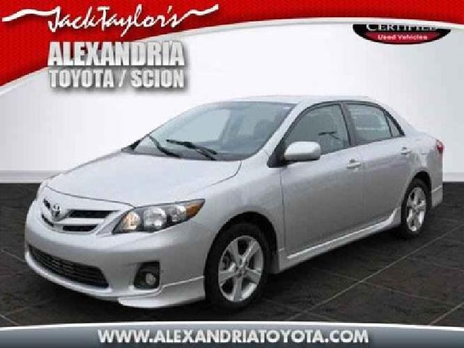 2012 toyota corolla s in alexandria, va