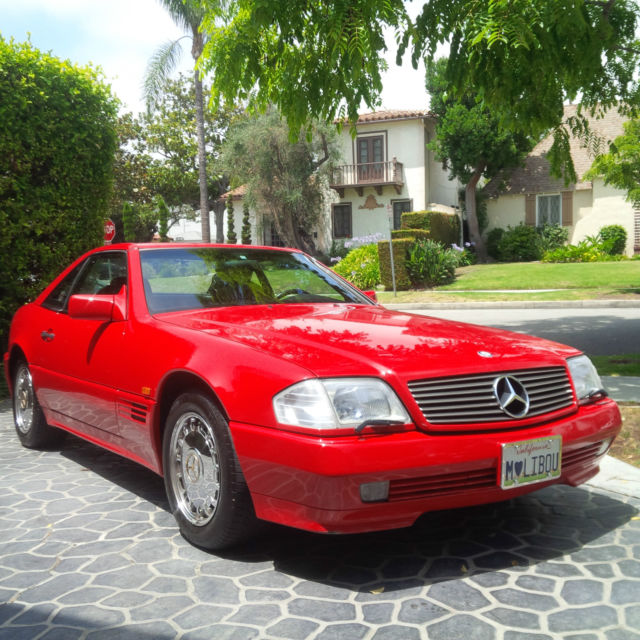 beautiful 1992 mercedes benz 500sl convertible 2 tops 35k miles give offer