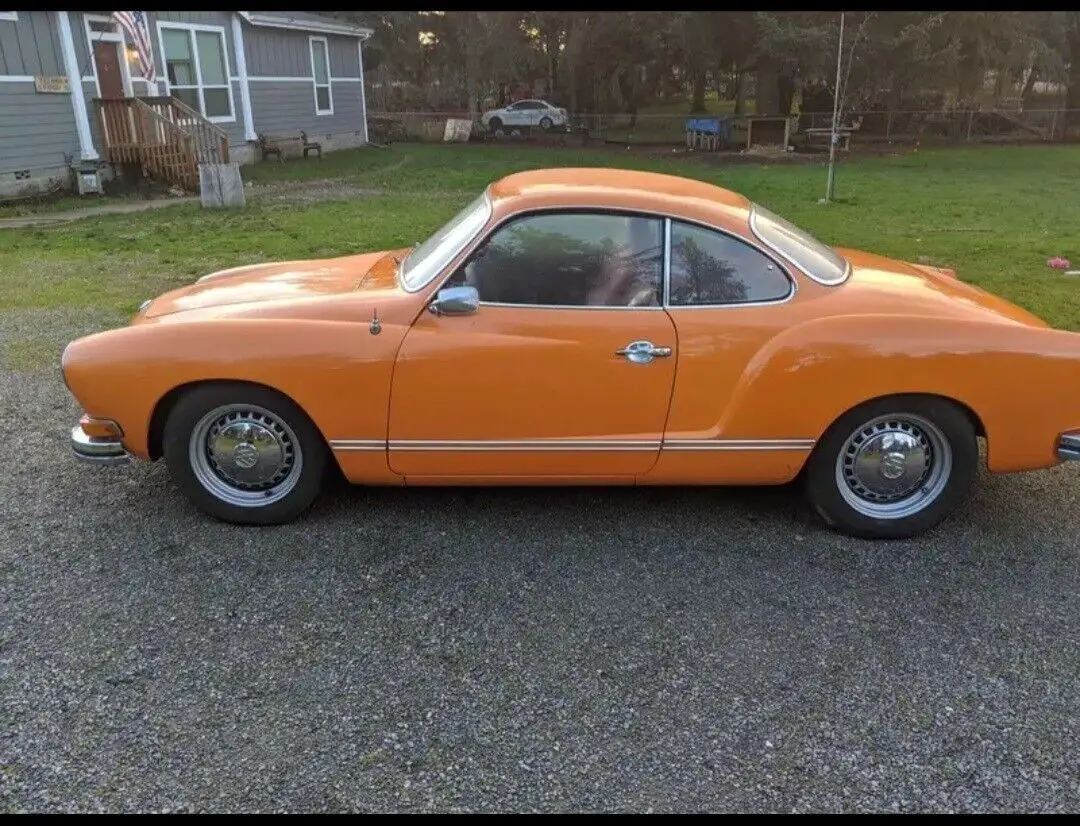 1973 volkswagen 1600 karmann-ghia coupe coupe orange