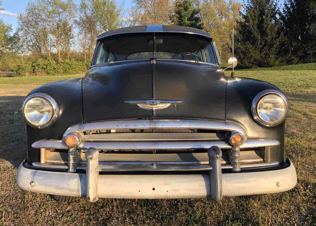 1950 chevrolet fleetline sedan black rwd manual deluxe