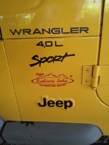 obo 2000 jeep wrangler sport rubicon ed. 2-door 4.0l (6" lifted / 30" tires in houston, tx