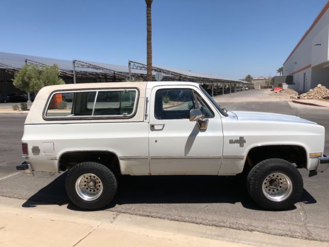 no reserve 1984 chevrolet silverado k/5 blazer runs and drives no rust project