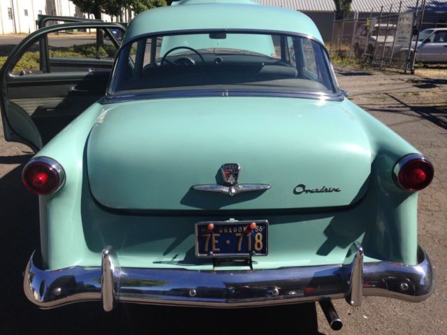 1953 ford 4 door original customline manual green turquoise whitewall v8