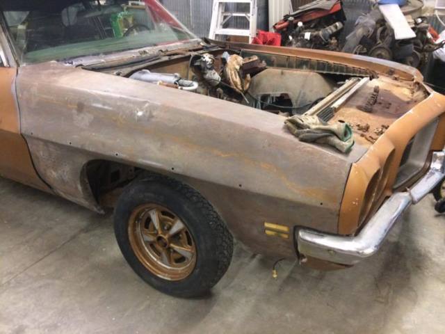 1971 pontiac t-37 sports coupe post car - numbers matching 350 ac bench seat