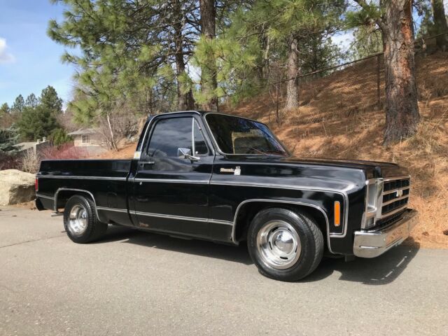 1979 chevy truck silverado c10 short box factory black all original survivor