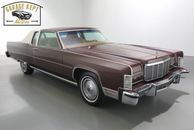 no reserve 1976 lincoln continental 2-door hardtop - low miles, family owned