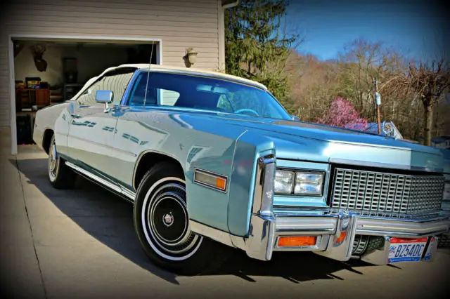 1976 cadillac eldorado convertible only 31k miles - excellent condition