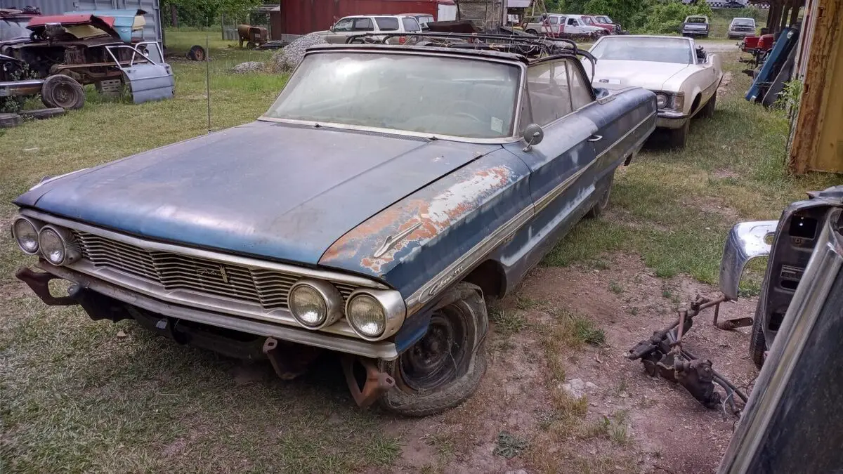 1964 ford galaxie 500 convertible project car for restoration no reserve!!