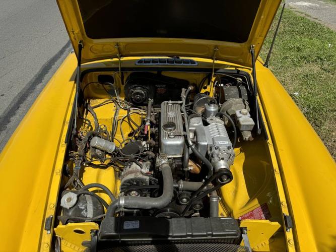 supercharged 1979 mgb convertible with a five-speed in bridgeport, connecticut