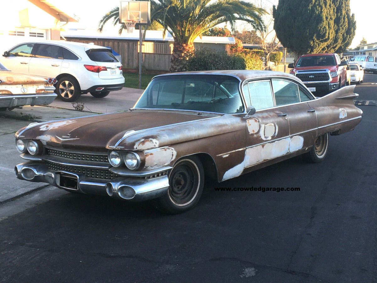 1959 cadillac series 62 running, rebuilt motor, project, rat rod, patina