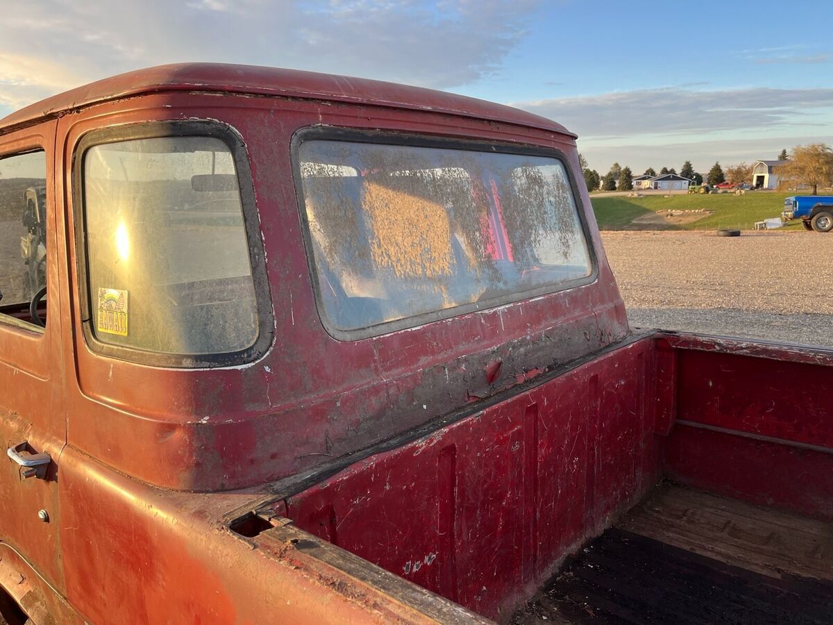 1963 ford econoline red rwd manual
