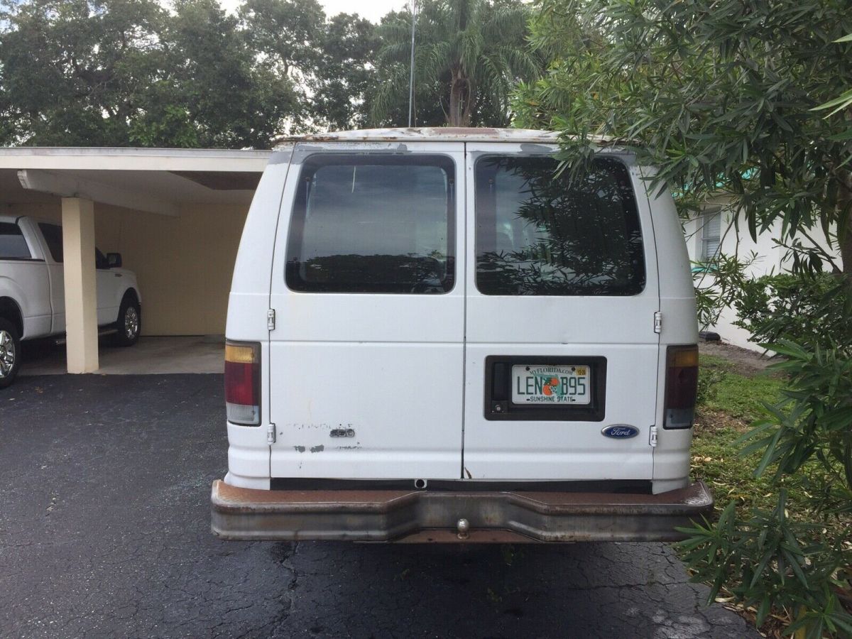 1993 ford e-250 econoline van white rwd automatic e250 super duty van